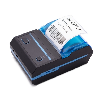 2 inci tanda terima label termal seluler, tagihan POS, printer bluetooth portabel
